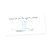 Grußkarte „Ihr eigenes Design - Ticketformat“ selbst gestalten im UNICEF Grußkartenshop. Bild 1